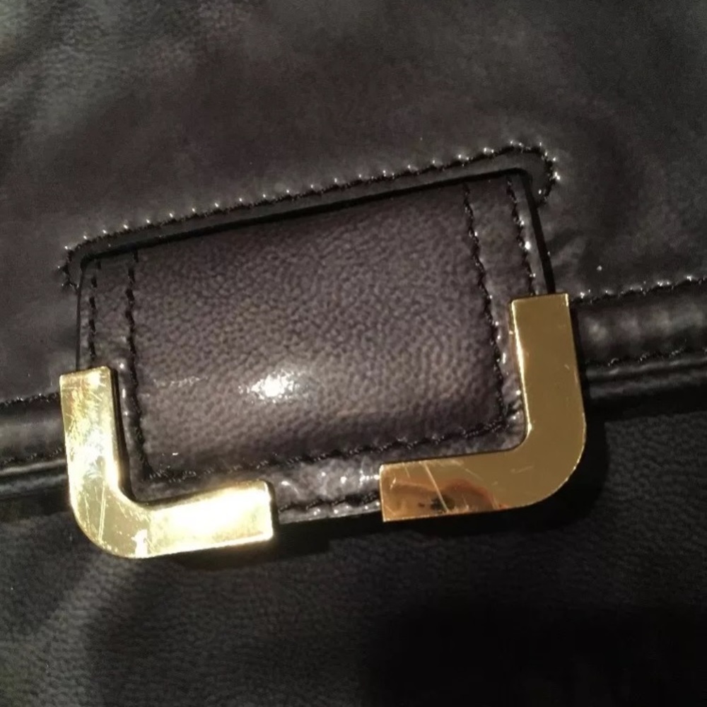 Kooba handbag pewter patten leather gold buckle - Picture 3 of 3